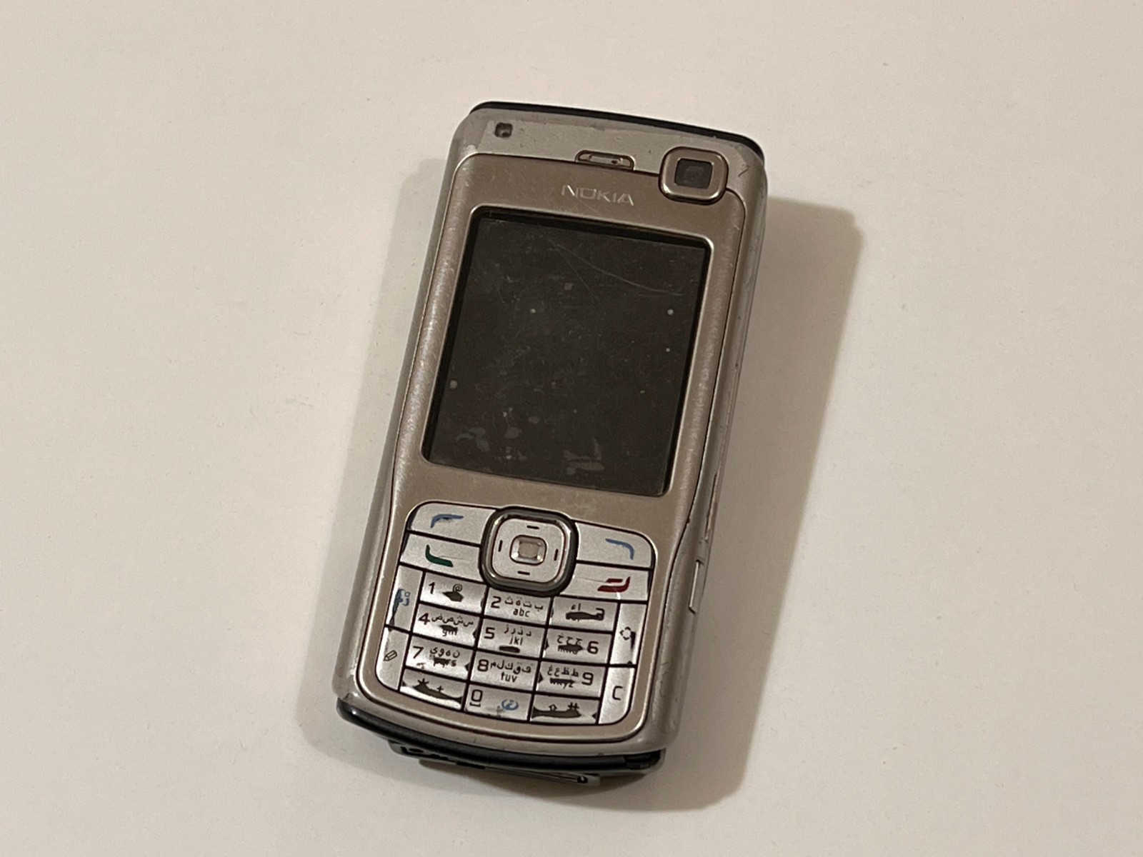 Nokia N70 Silver  Vintage cell phone Untested