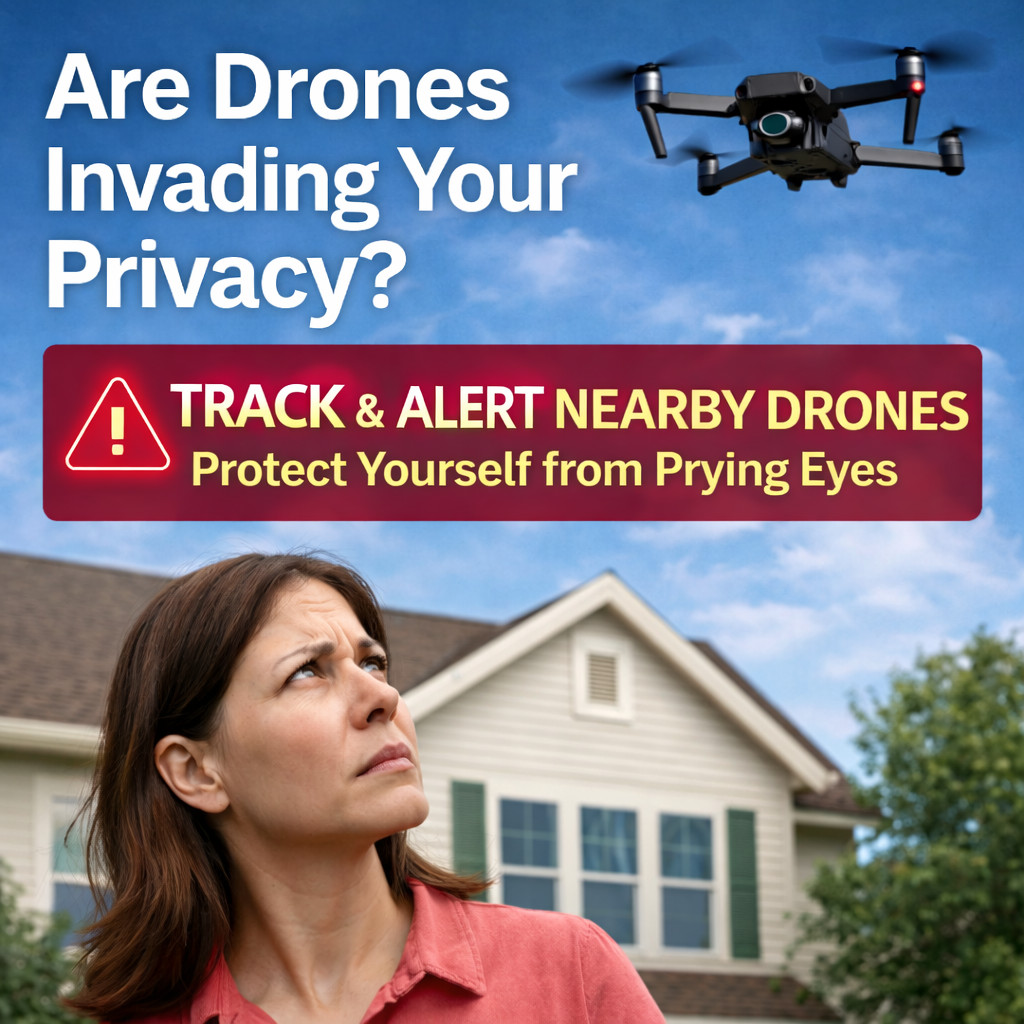 Home Drone Detection Device – Monitor Nearby Drones & Protect Your Privacy