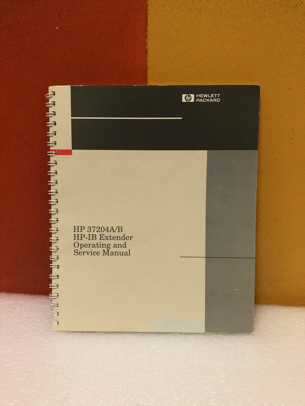 HP 37204-90008 37204A/B IB Extender Operating & Service Manual