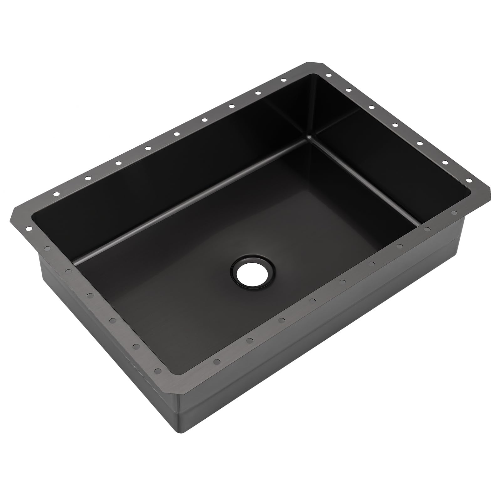 Undermount Sink, 304 Stainless Steel Built-in Bathroom Sink, Modern Rectangle