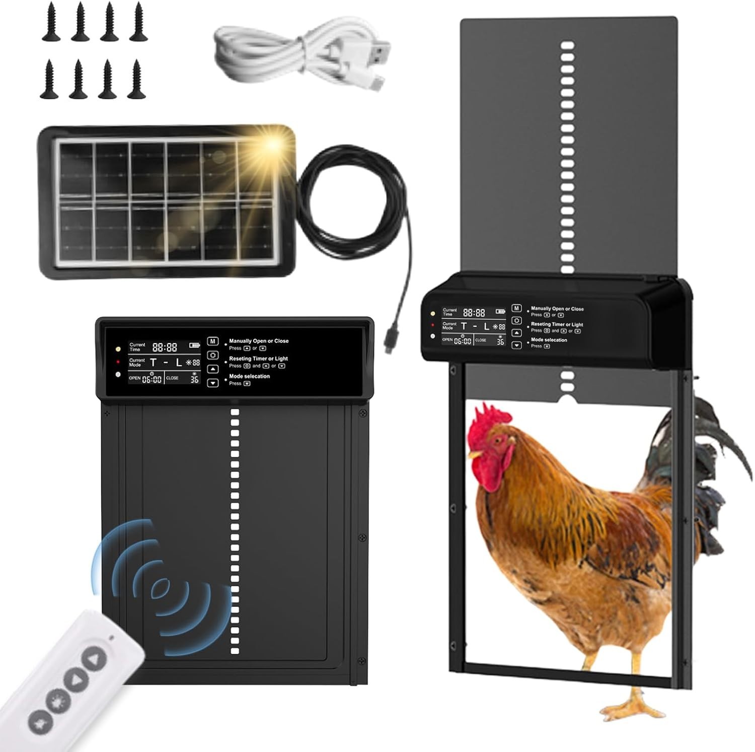 Automatic Chicken Coop Door Solar: Automatic Chicken Door - Solar