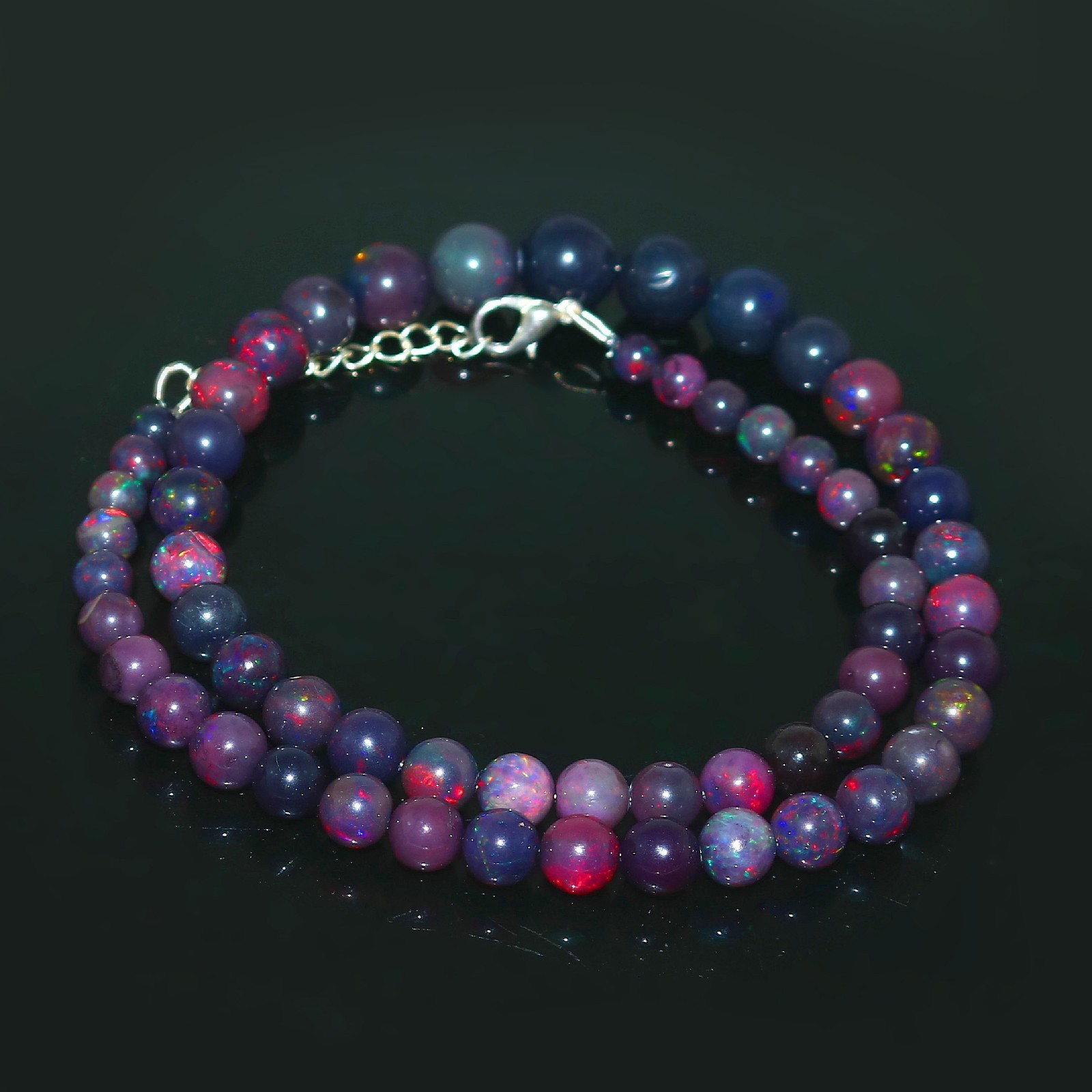 natural opal Beads Round Opal beads Wedding necklace Gift For friend 7180