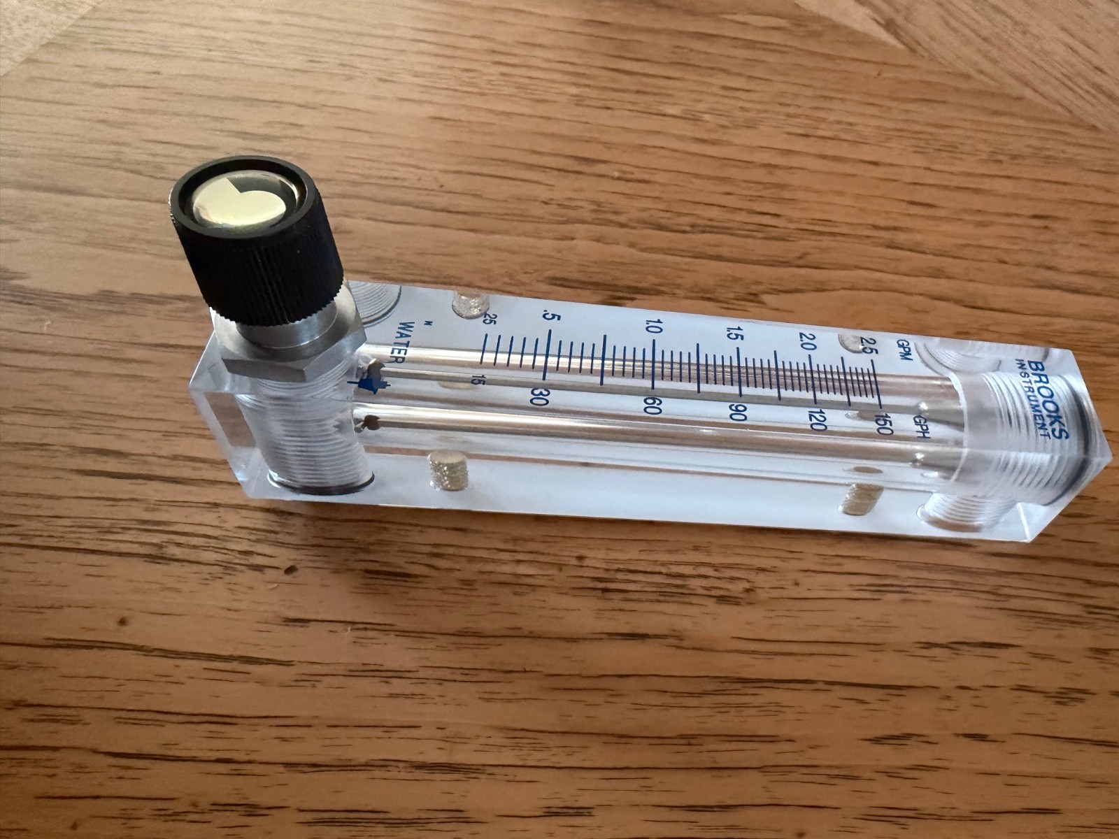 New Brooks Instrument Water Meter Model 2530A4L64SVVT 0.25 - 2.5 GPM