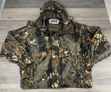 Gamehide Hush Hide Mossy Oak Camouflage Hunting Zip Up Jacket Men's Size XL