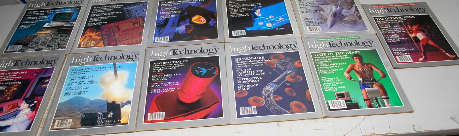 Rare High Technology Magazine 11 Issues 1982-1984   Ships Worldwide 