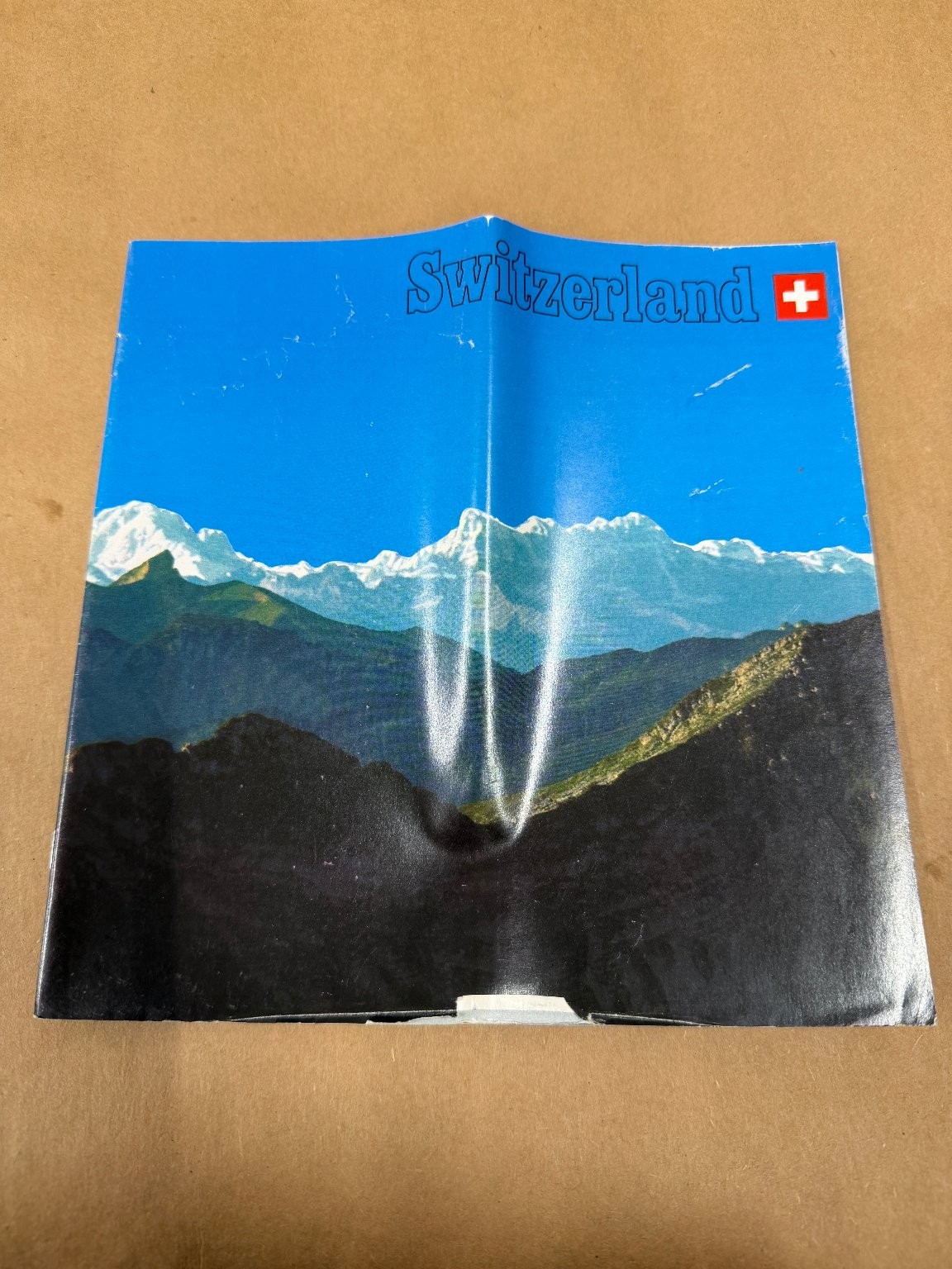Switzerland Travel Brochure Vintage Map Guide Swiss National Tourist Office