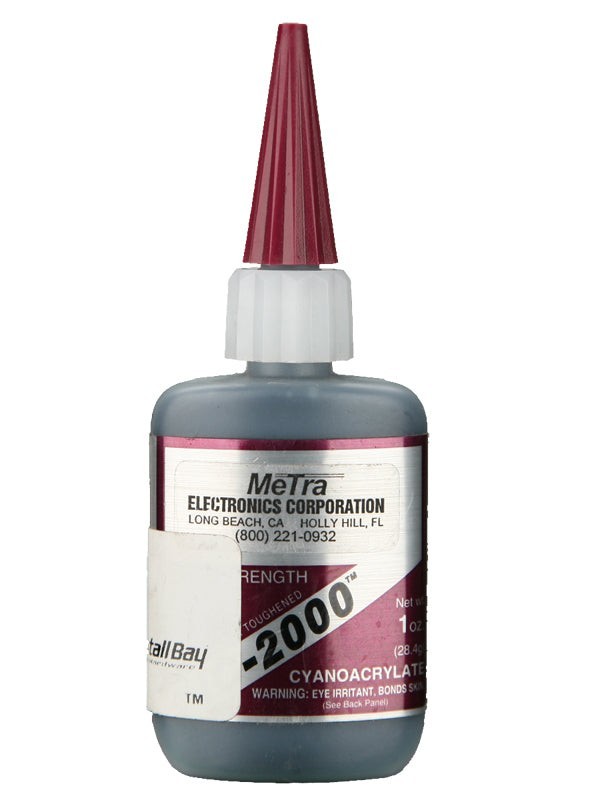 Install Bay IC-2000 Instant Rubber Tough Black Glue 1 Ounce Bottle