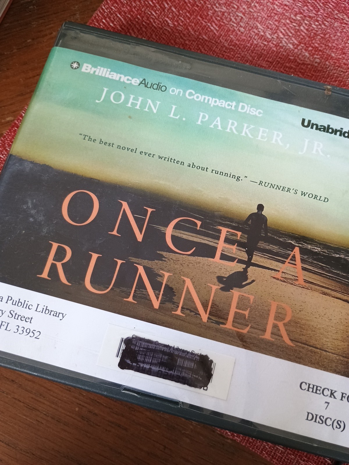 Once a Runner by John L Parker: Used Audiobook Library Copy 