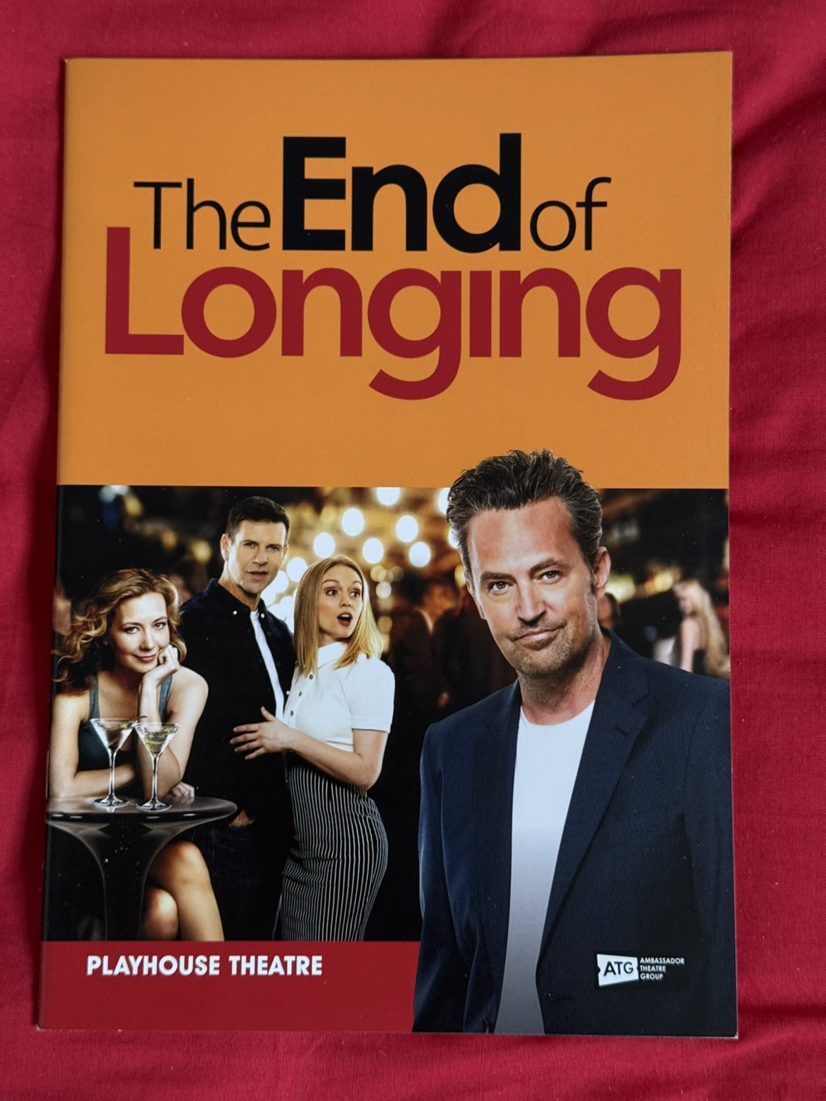 MATTHEW PERRY. FRIENDS TV FANS. End of longing play PROGRAMME