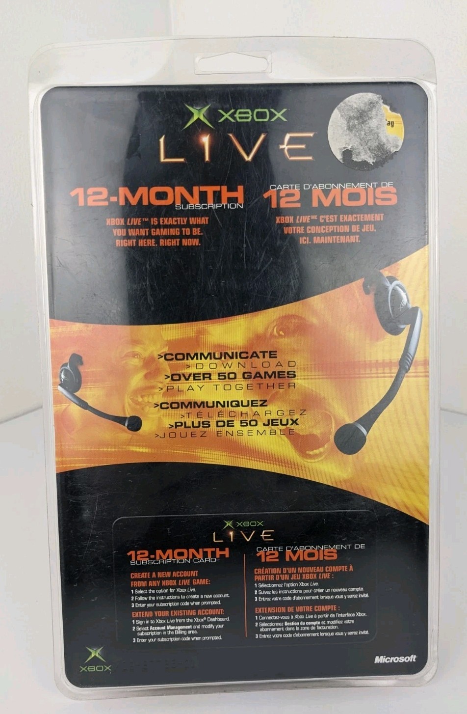 Xbox Live 12 Month Subscription Card - Microsoft Xbox OG + New Unscratched  RARE