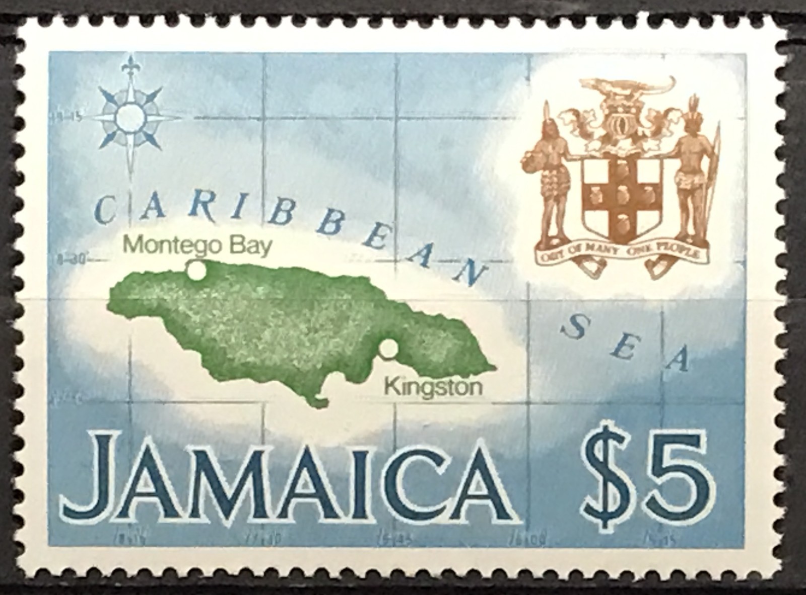 JAMAICA - 1969 DECIMAL CURRENCY DEFINITIVE (1ST SERIES) NHM SG477