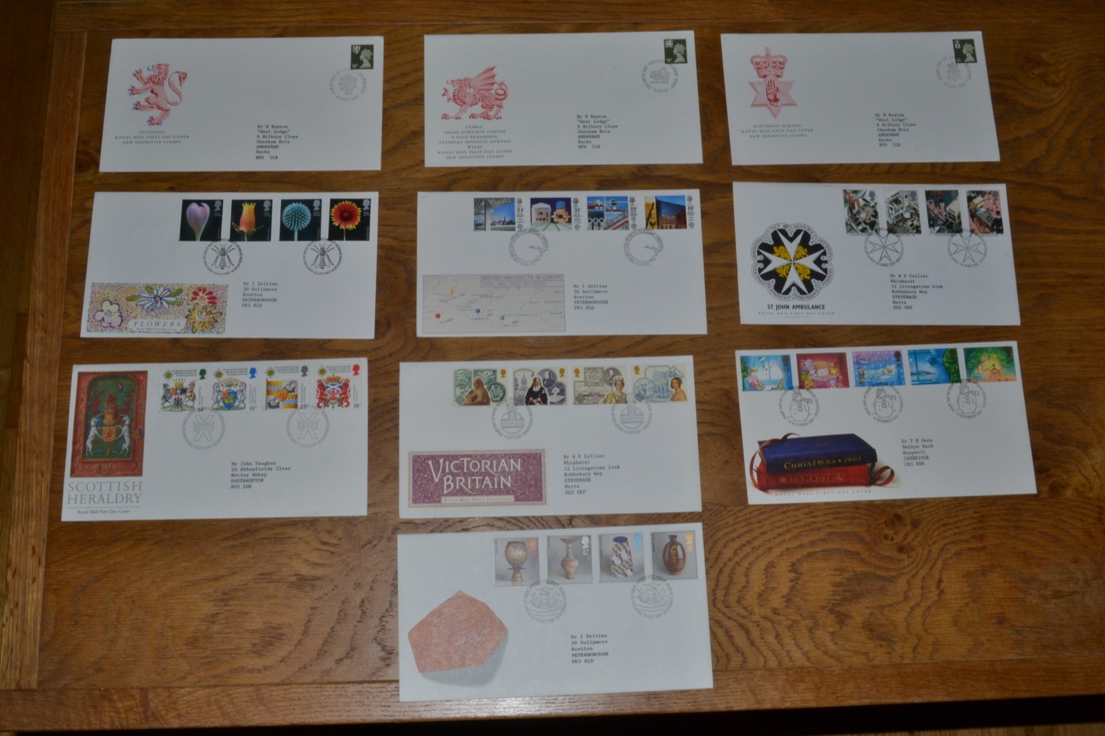 Selection of Post Office First Day Covers spanning 1987