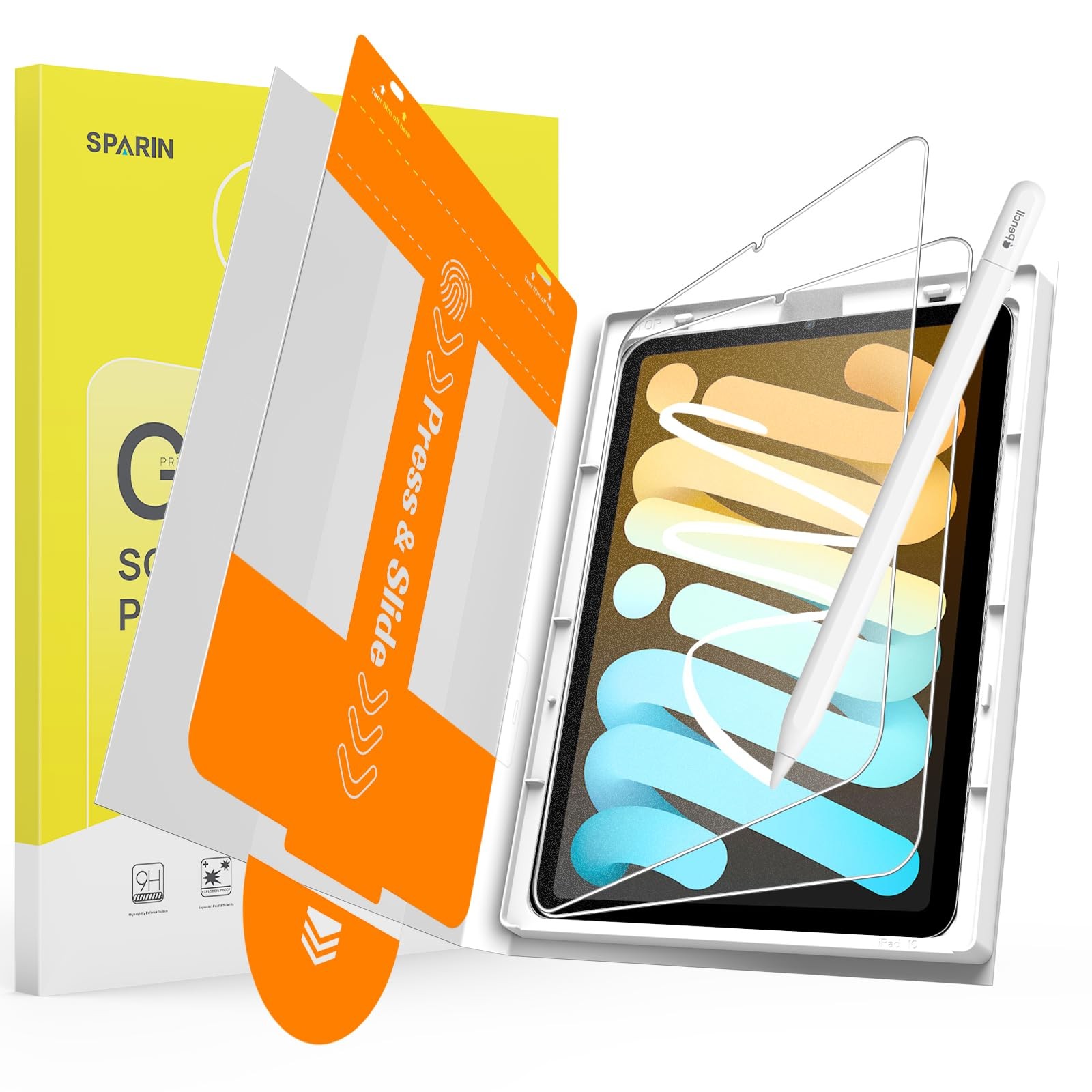 2 Pack Paper Glass Screen Protector for iPad Mini 7 A17 Pro & iPad Mini 6 8.3...