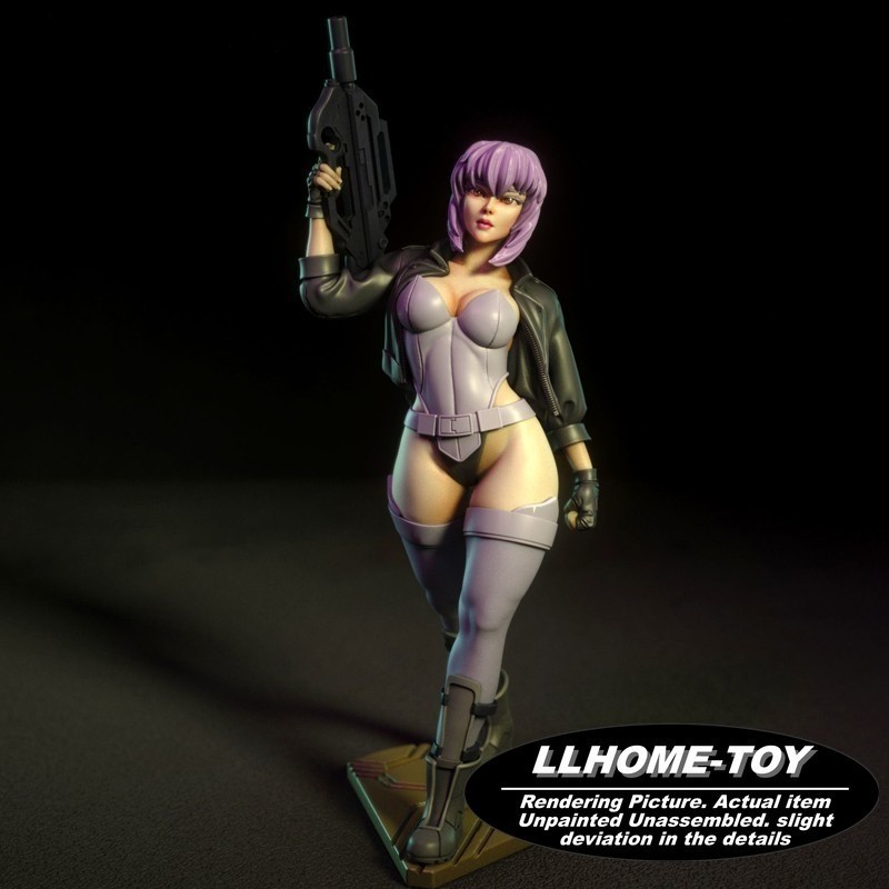 1/8 Scale Motoko Kusanagi 3D Print Model Kit Unpainted Unassembled GK Figure