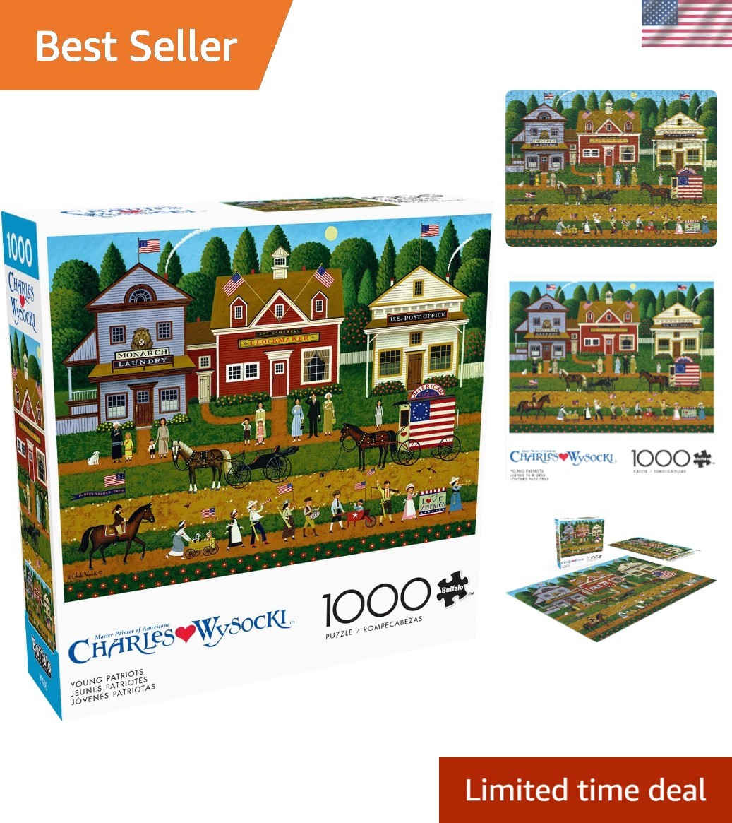 1000 Piece Classic Jigsaw Puzzle - Young Patriots, Ideal for Adults & Gifts