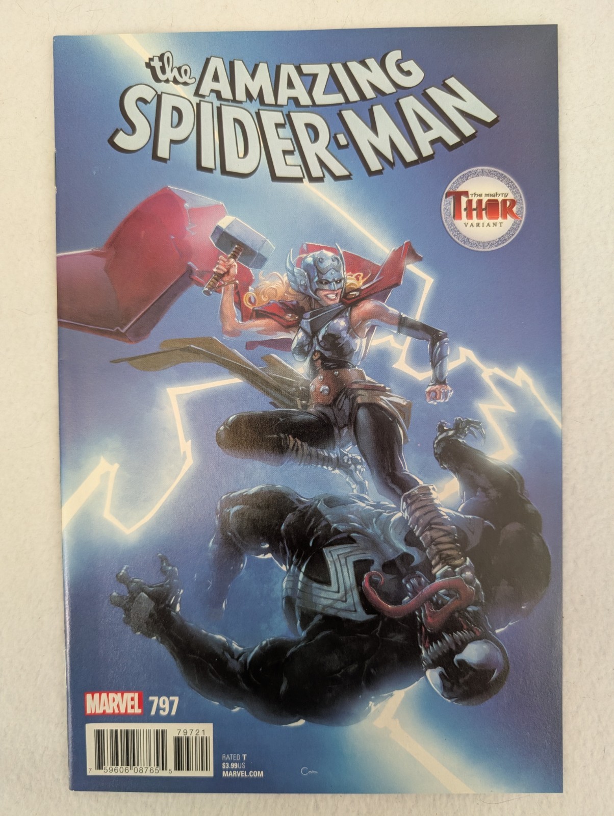 Marvel Amazing Spider-Man #797 Clayton Crain Mighty Thor Variant 2018 NM Range