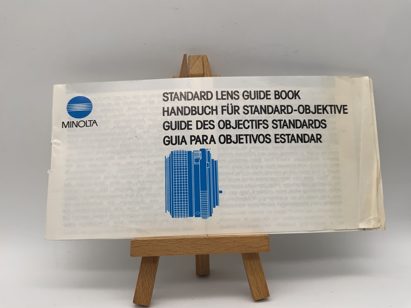 Minolta Manual For Standard Lenses Brochure German