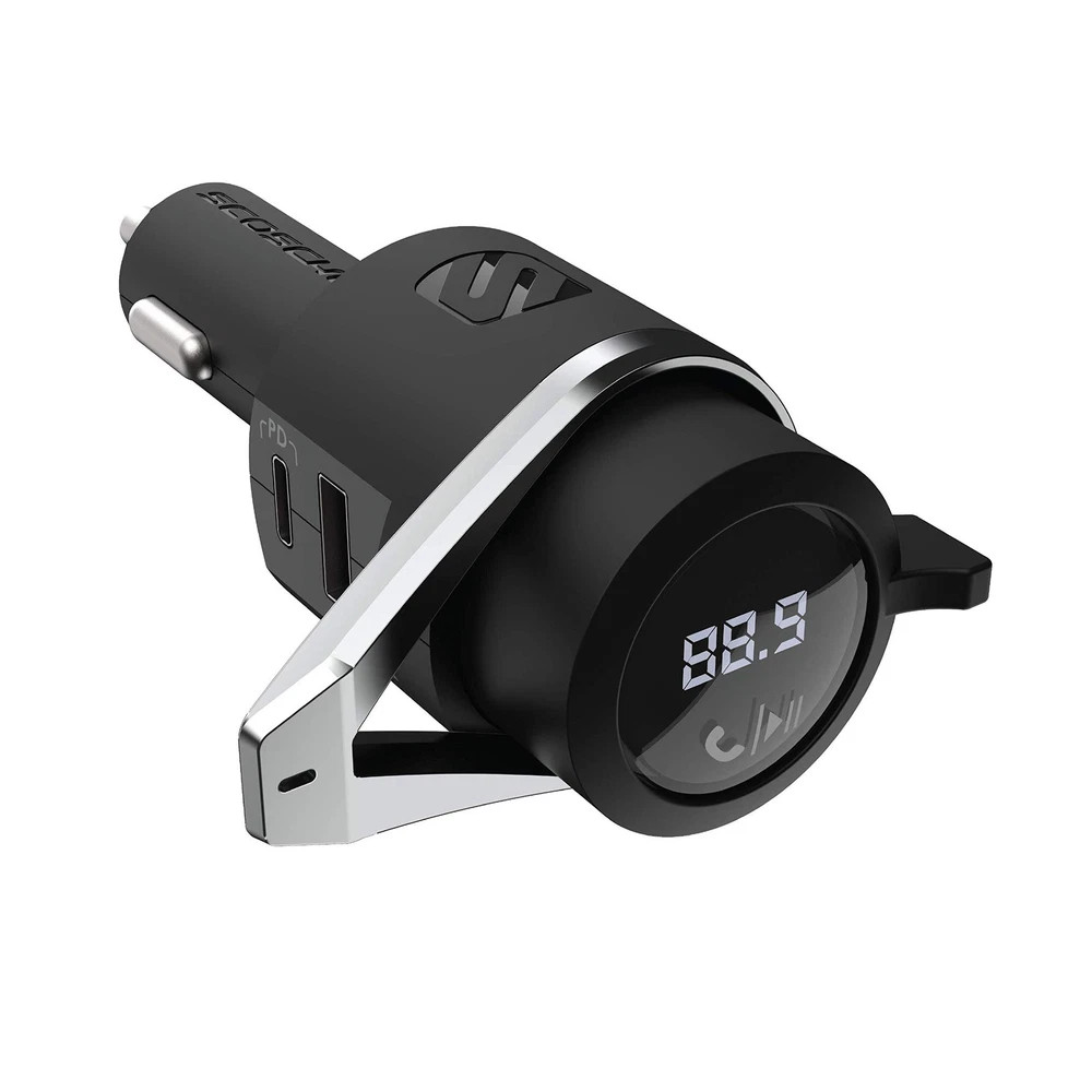 Dual Port Bluetooth FM Transmitter for Car with Hands Free Calling and Char