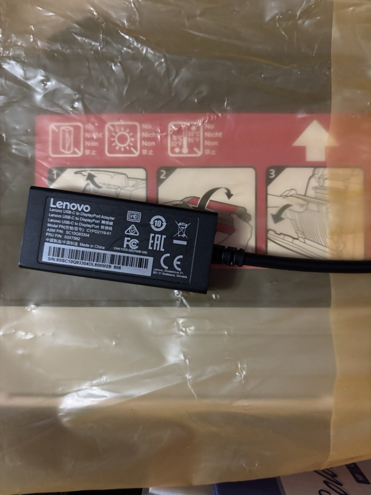 Lenovo USB-C to DisplayPort Adapter