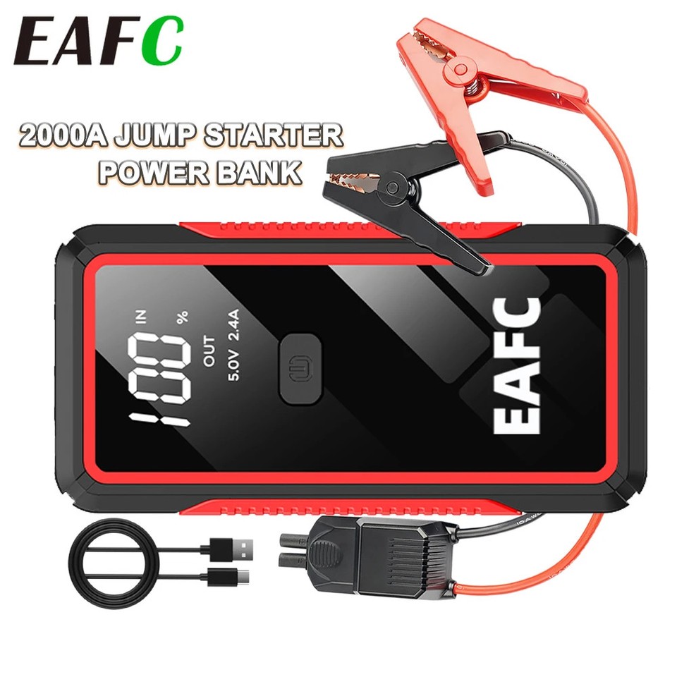 ​​2000A Car Charger Emergency Power Pack with LED Light​​ 12V Starting Device