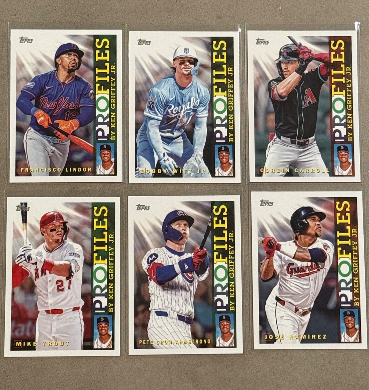 MLB BASEBALL TOPPS 2026 SERIES 1 PLAYER PROFILES CARS LOT 6 PIECES*