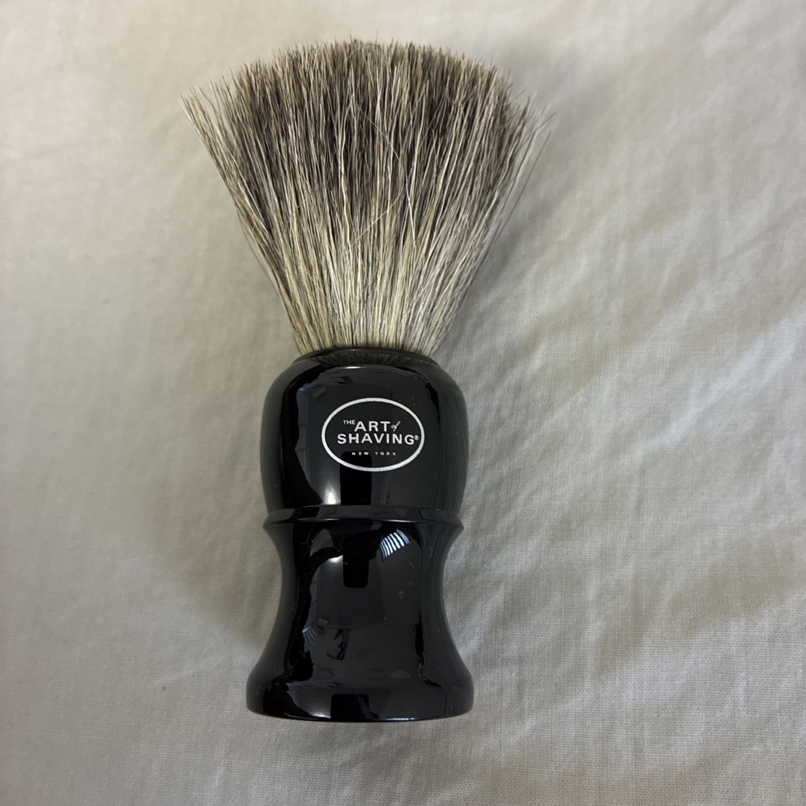 The Art of Shaving Pure Badger Hair Shaving Brush Black Handle 3.75 Inch