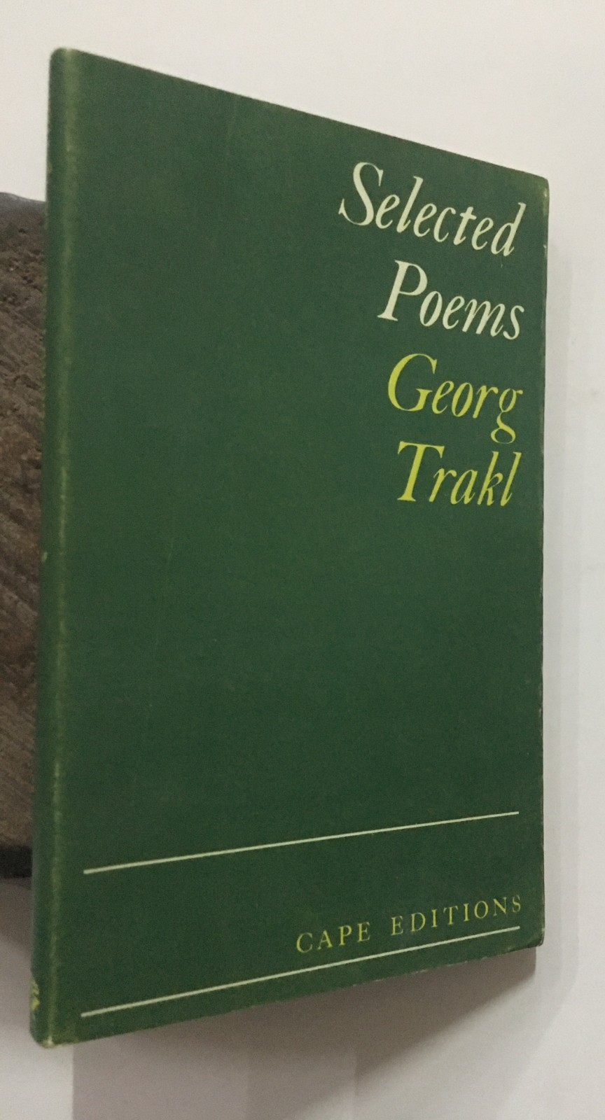 Middleton, Christopher (Ed): Selected Poems Georg Trakl. 1968. London