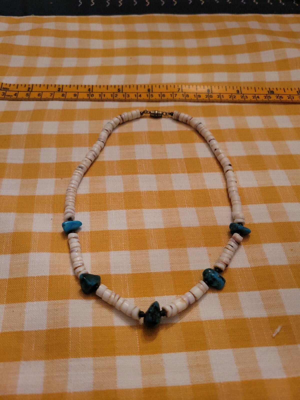 Vintage Heishi Turquoise Navajo Southwestern Necklace