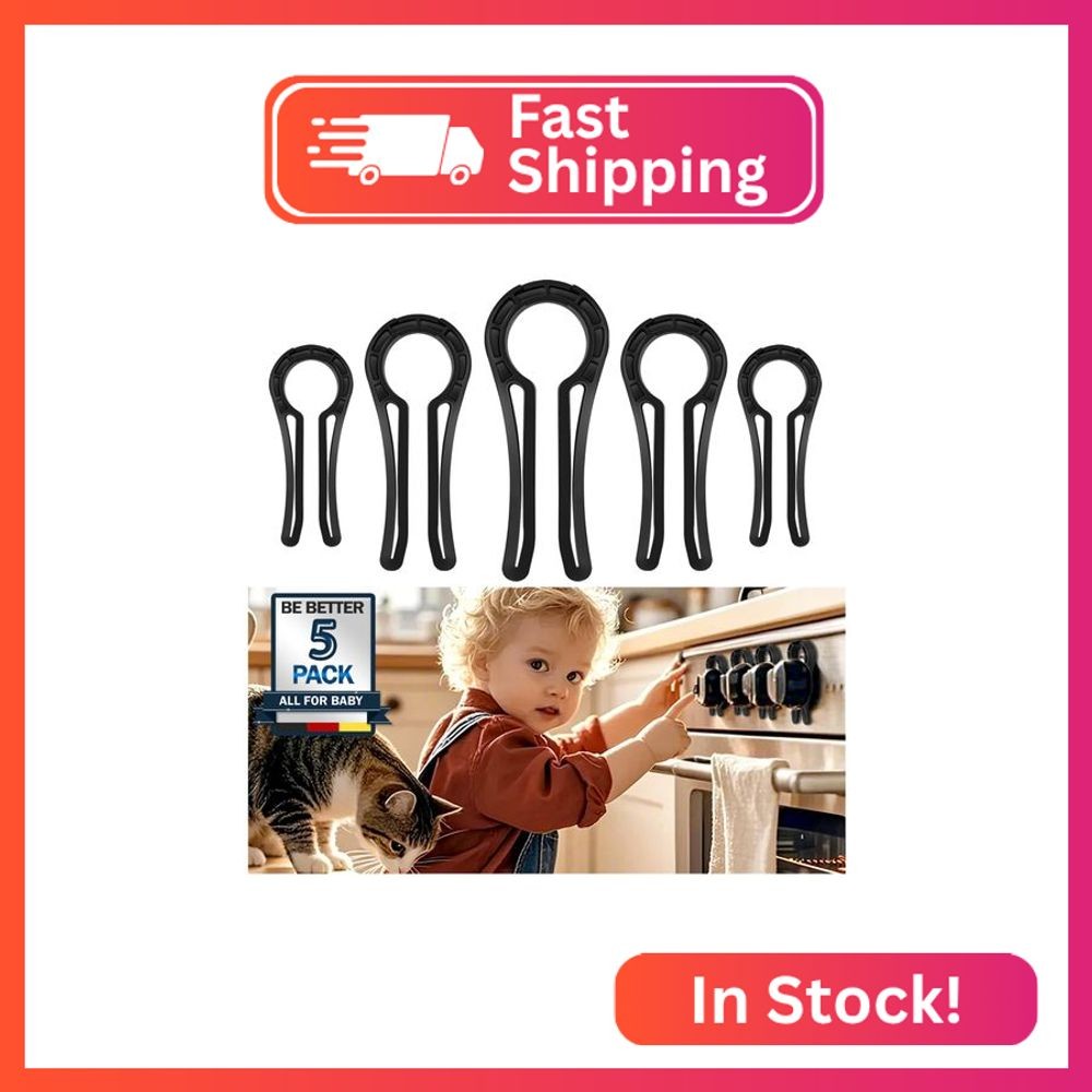 MCOTOP Gas Stove Knob Locks, Stove Knob Safety Covers for Child, Prevent Kids Pe