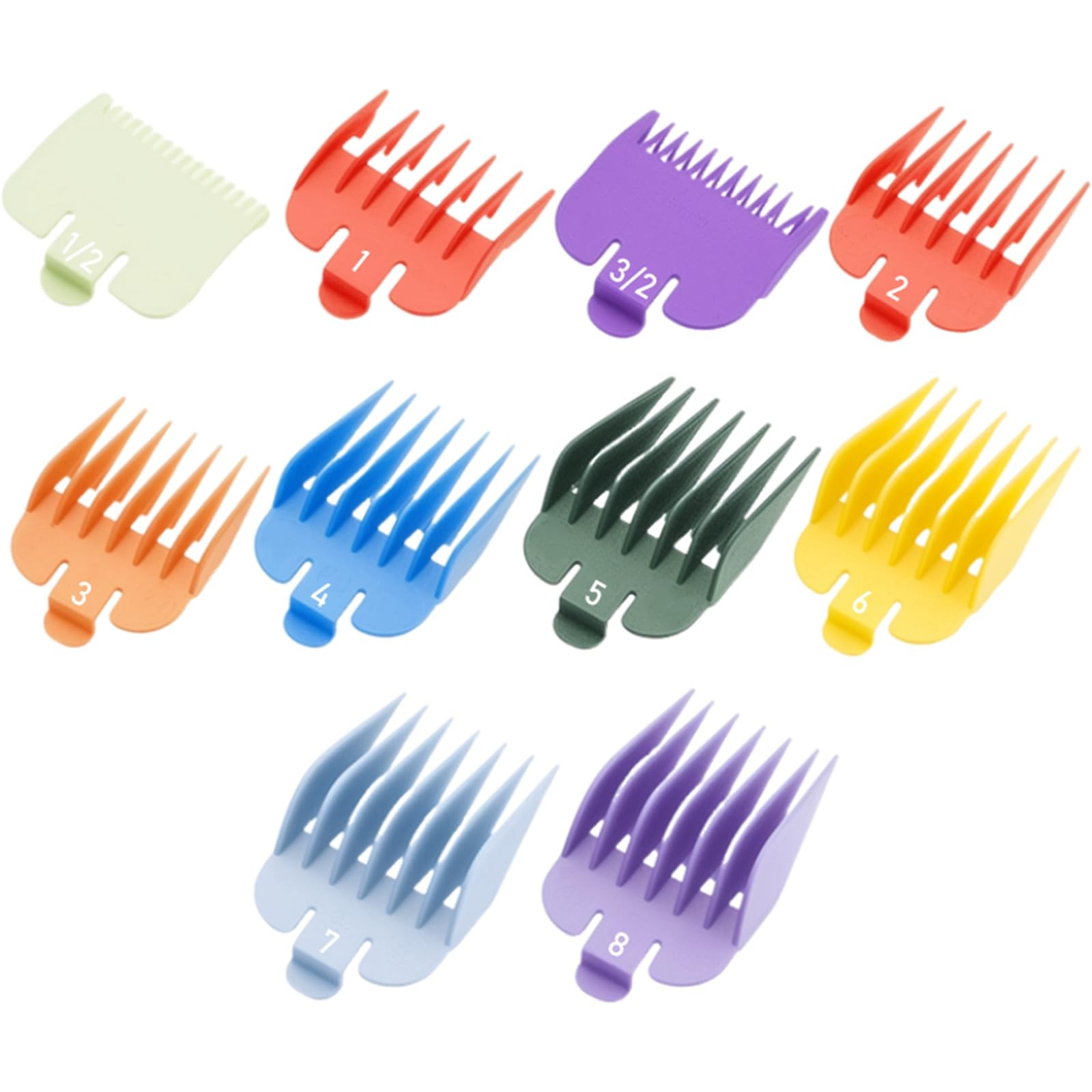 Compatible with Wahl Clipper Guards Set,10Pack Professional Hair ColorA 