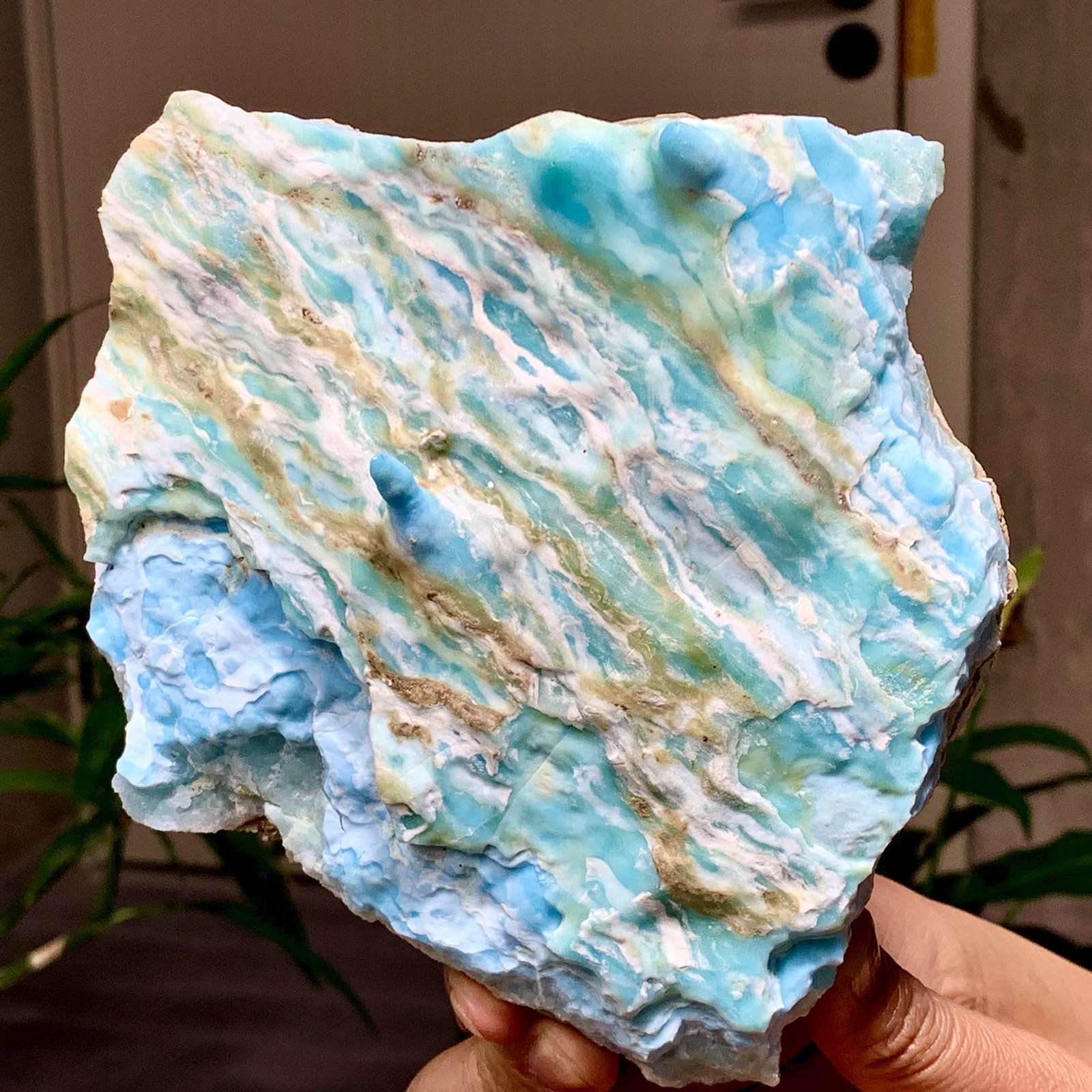 3.07LB Natural larimar/hemimorphite Gorgeous rough raw Crystal Mineral Specimen