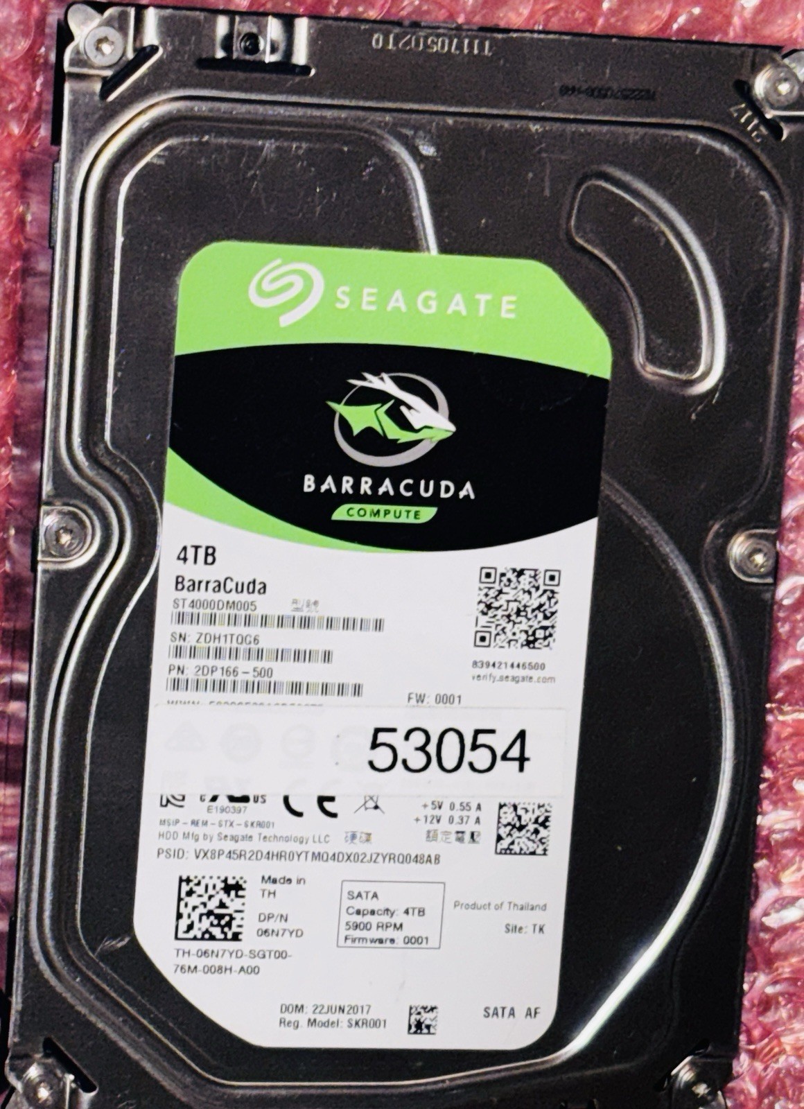 Seagate BarraCuda 3.9TB Internal 3.5" (ST4000DM005) HDD