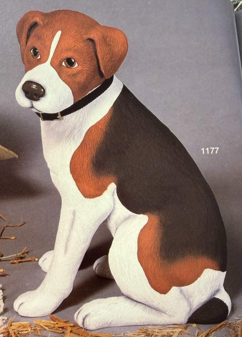 VINTAGE SCIOTO CERAMIC MOLD #S-1177 A/B LARGE SITTING DOG