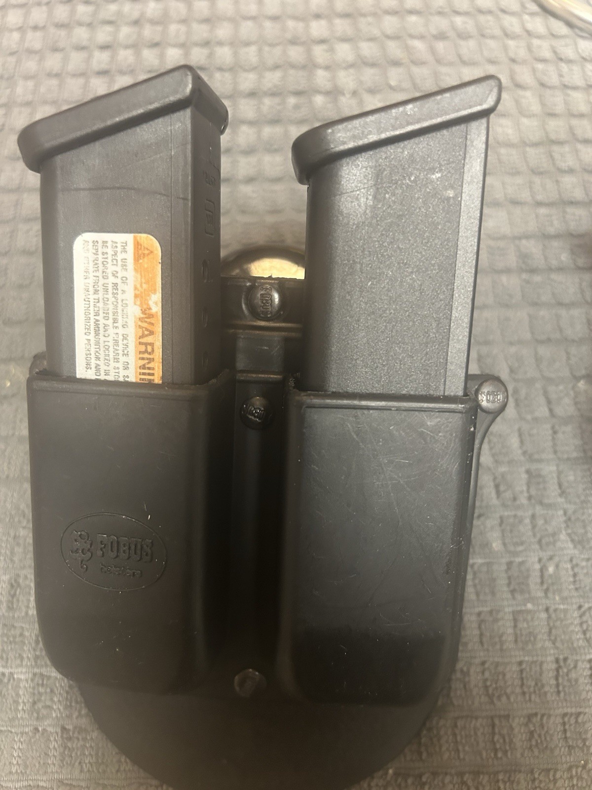 Fobus 6900holster Dual Magazine F/Glock 9mm With 2-3206 Mag 10 Round Magazines