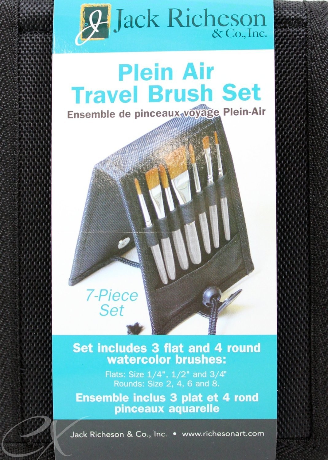 Jack Richeson 713995 Watermedia Pocket Plein Air Brush Set Watercolor Gouache