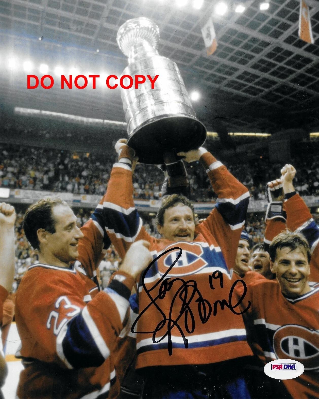 Larry Robinson MONTREAL CANADIENS Signed Autographed REPRINT 8x10 Photo RP