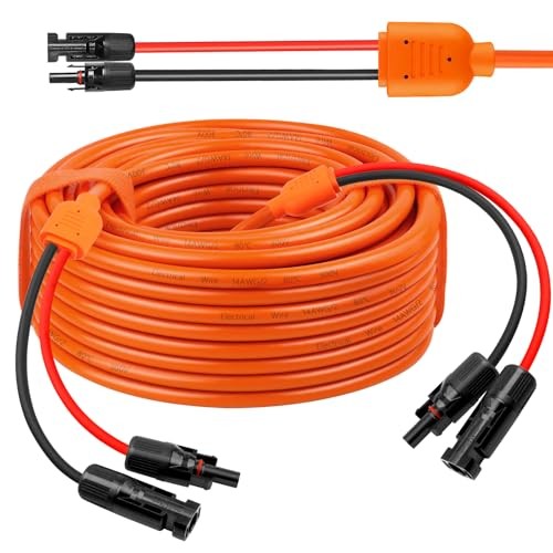 14 Gauge Solar Extension Cable 10AWG Solar Panel Cable with Female and 40FT