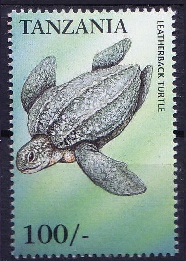 Tanzania 1999 MNH, Leatherback turtle, Reptiles, Endangered species