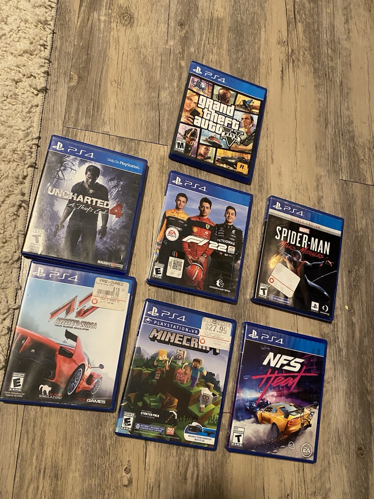 Sony PlayStation 4 Console with Red Controller & 7 PS4 Games.