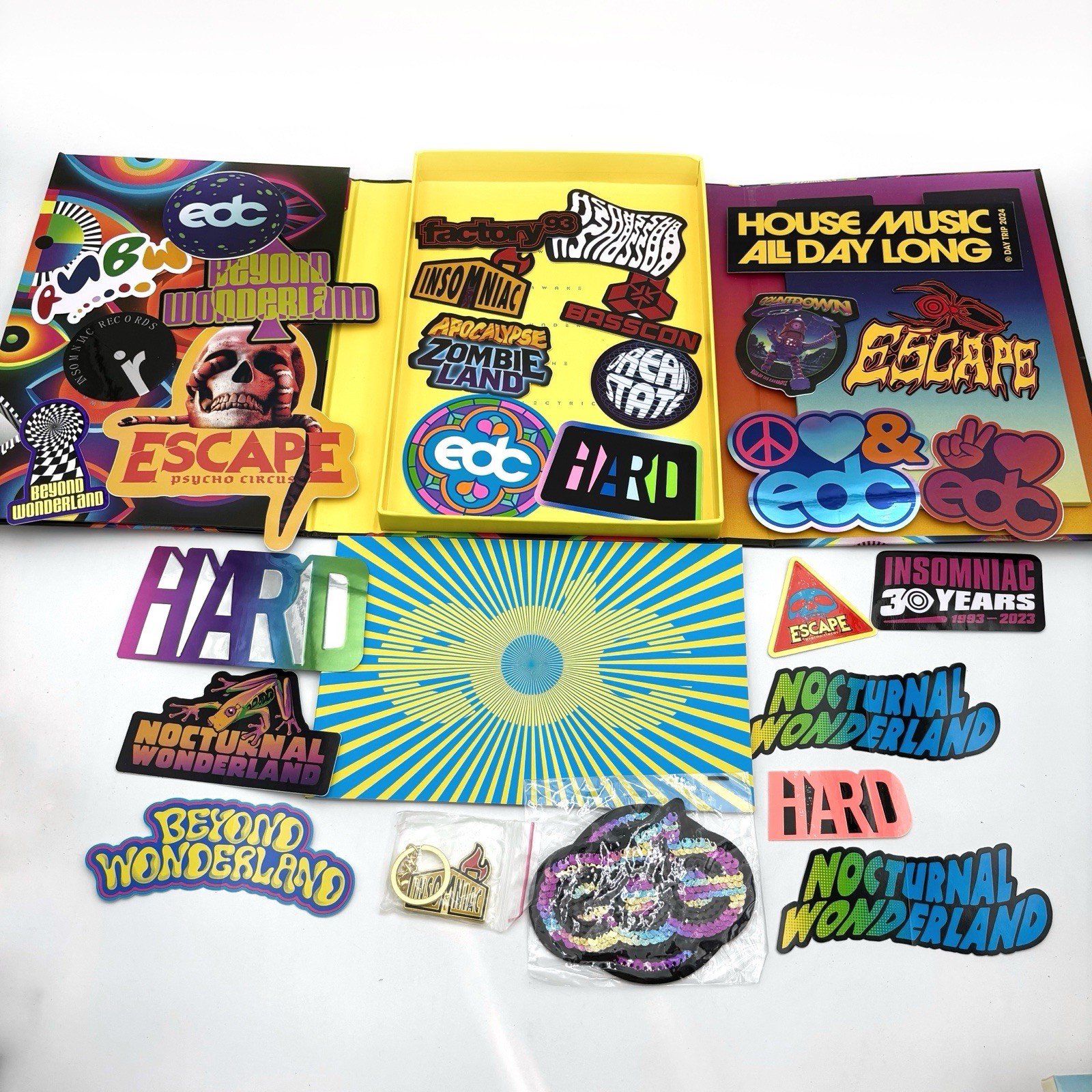 EDC Las Vegas 2023 Swag Box (NO WRISTBAND) Electric Daisy Carnival *See Pics*