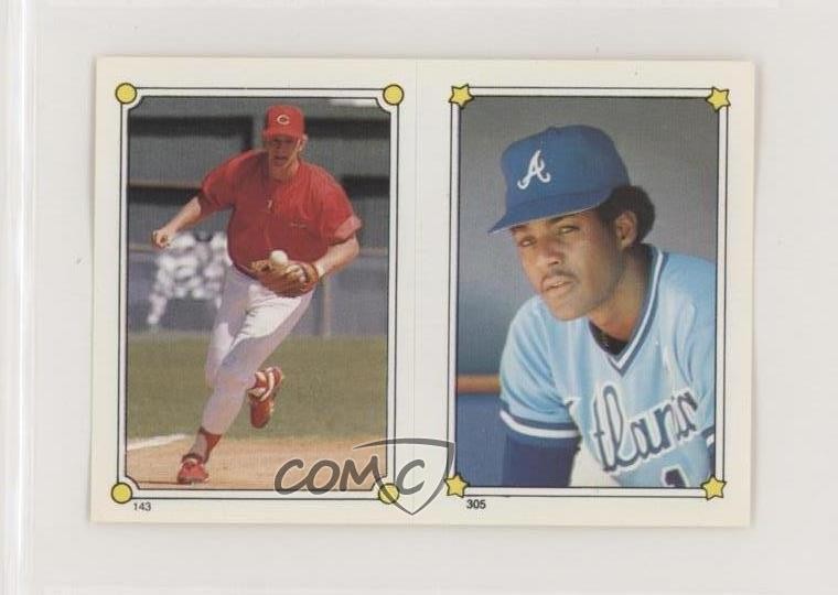 1987 Topps Album Stickers Buddy Bell Andres Thomas #305-143 0f3j