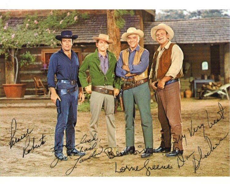 REPRINT - BONANZA Cast Autographed Signed 8 x 10 Photo Poster RP Man Cave