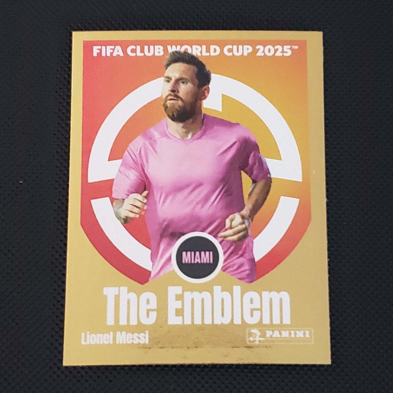 Messi Panini FIFA CLUB World Cup 2025 Sticker The Emblem #59 Free Ship