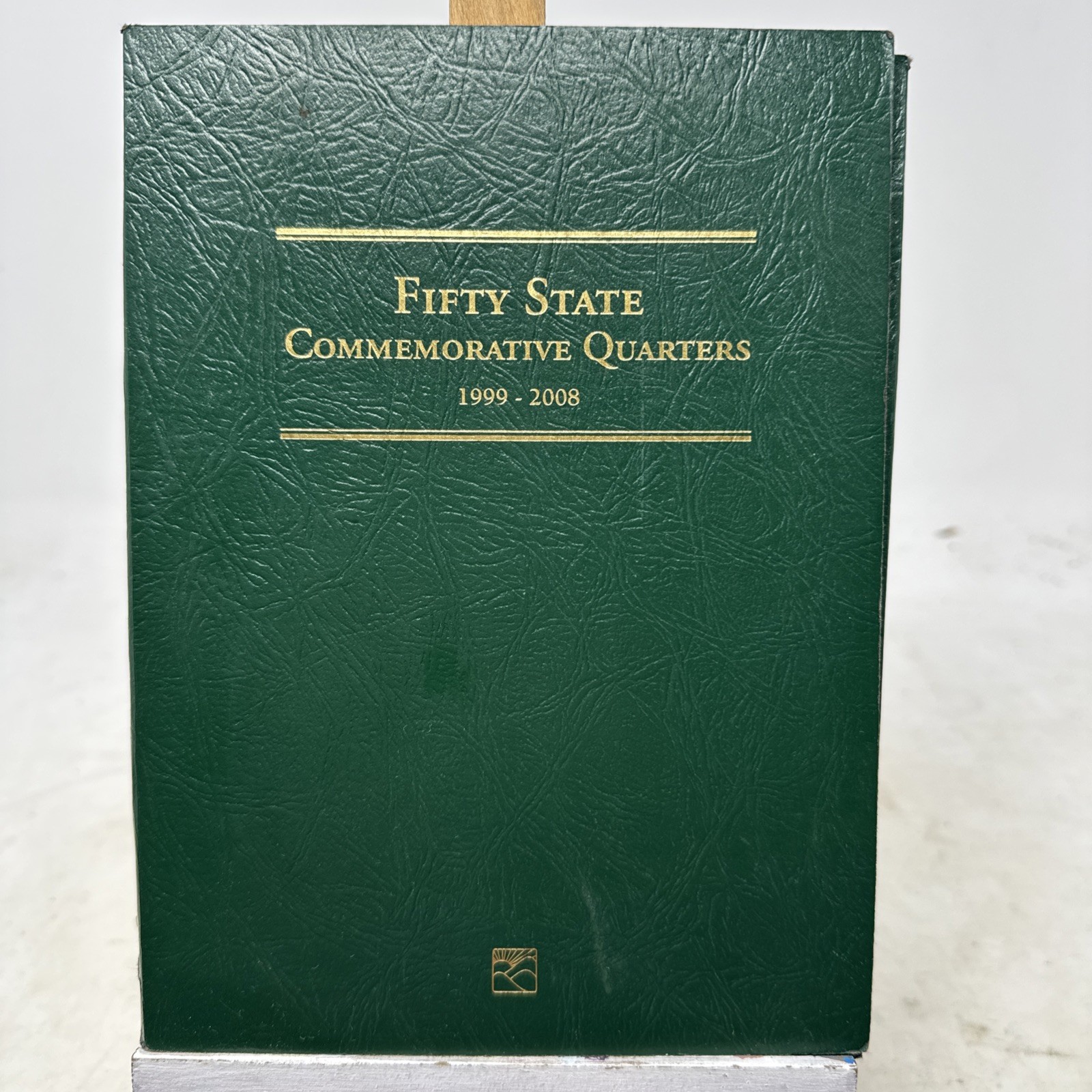 US Fifty States Commemorative Quarters Set Album 1999 - 2008 Green USED EMPTY