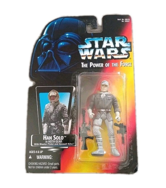 Star Wars The Power Of The Force Han Solo Hoth Gear Action Figure VTG NIP Kenner