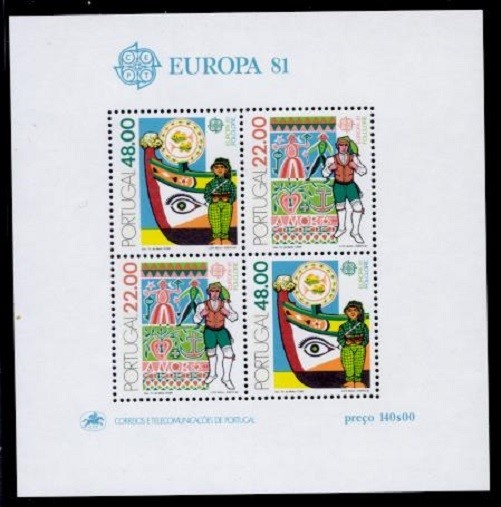 PORTUGAL 1981 EUROPA s/s MNH VF