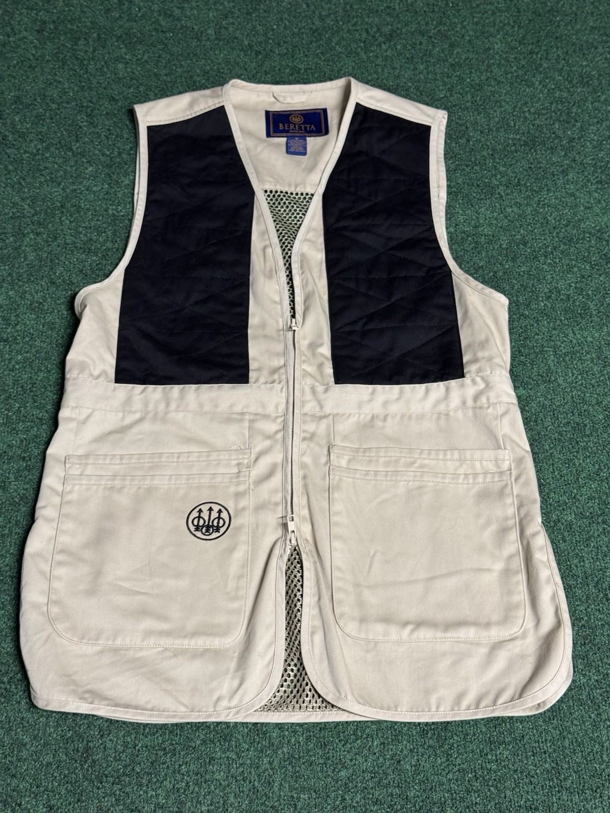 Beretta Tan Mesh Men's Shooting Vest Sz. M Upland Hunting Outdoor