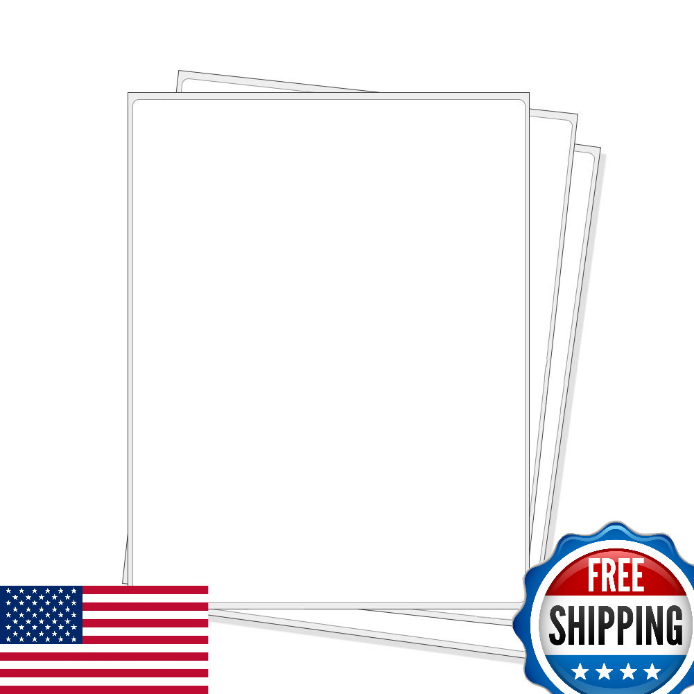 Full Sheet Address Shipping Labels 8.5x11 500 Labels