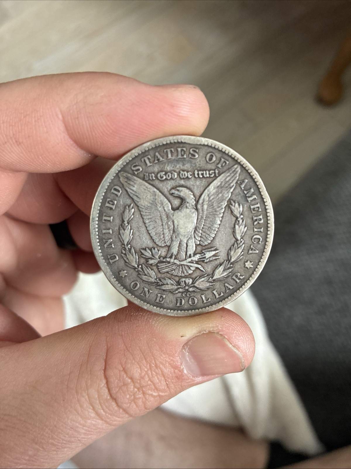 1890-CC Morgan Silver Dollar