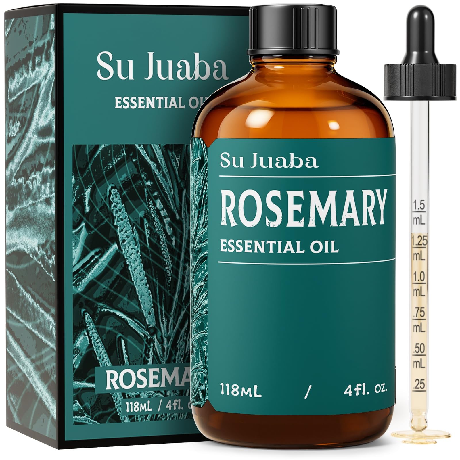 4 Fl Oz Rosemary Essential Oil, 100% Pure Natural Aromatherapy Oil for Hair G...